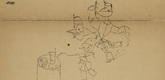 Paul Klee. Deceased Attracted to a Laid Table (Abgeschiedene von einem gedeckten Tisch angezogen) (in-text plate, title page) from the periodical Der Sturm. Wochenschrift für Kultur und Künste, vol. 8, no. 4 (July 1917). 1917