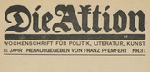Die Aktion, vol. 3, no. 37. September 13, 1913