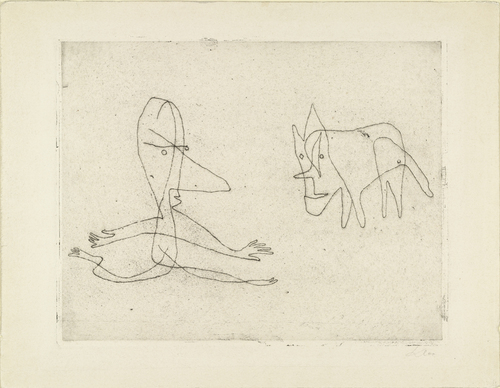 Paul Klee. Why Does He Run? (Was läuft er?). 1932