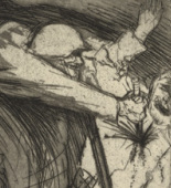 Otto Dix. Surprise Attack (Überfall einer Schleichpatrouille) from The War (Der Krieg). (1924)