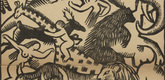 Maria Uhden. Animals and People (Tiere und Menschen) (plate, p. 117) from the periodical Der Sturm. Wochenschrift für Kultur und Künste, vol. 8, no. 8 (Nov 1917). 1917