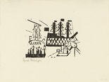 Lyonel Feininger. Ships in Port (Schiffe im Hafen) from Ten Woodcuts by Lyonel Feininger. (1918, published 1941)