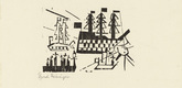 Lyonel Feininger. Ships in Port (Schiffe im Hafen) from Ten Woodcuts by Lyonel Feininger. (1918, published 1941)
