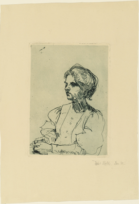 Emil Nolde. Girl (Mädchen). (1906, dated 1905)
