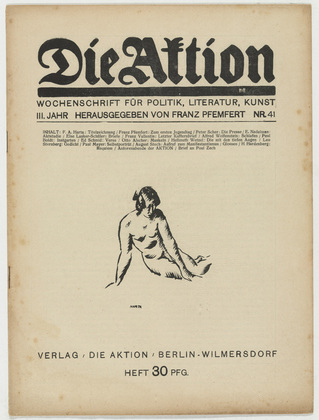 Die Aktion, vol. 3, no. 41. October 11, 1913