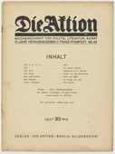 Die Aktion, vol. 3, no. 42. October 18, 1913