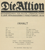 Die Aktion, vol. 3, no. 42. October 18, 1913