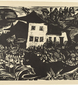Ernst Ludwig Kirchner. White House in the Meadows (Weisses Haus in Wiesen). (1920)