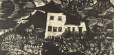 Ernst Ludwig Kirchner. White House in the Meadows (Weisses Haus in Wiesen). (1920)
