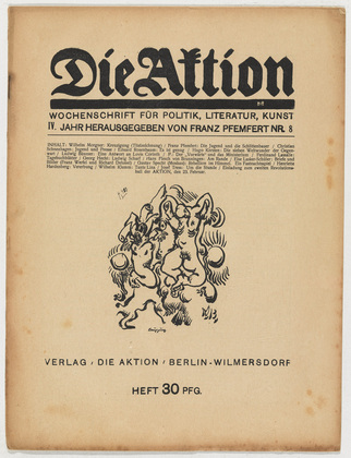 Die Aktion, vol. 4, no. 8. February 21, 1914