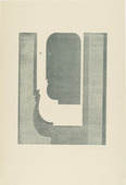 Oskar Schlemmer. Three Vertical Profiles (Drei senkrechte Profile) from Play on Heads (Spiel mit Köpfen). (c. 1920, published 1923)