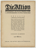 Die Aktion, vol. 5, no. 39/40. September 25, 1915