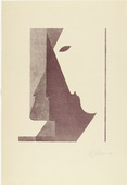 Oskar Schlemmer. Three Profiles between the Vertical and the Diagonal (Drei Profile zwischen der Senkrechten und der Diagonalen) from Play on Heads (Spiel mit Köpfen). (c. 1920, published 1923)