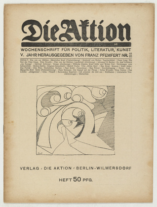 Heinrich Richter-Berlin. Die Aktion, vol. 5, no. 45/46. November 6, 1915