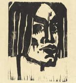 Emil Nolde. Head of a Woman III (Frauenkopf III). (1912)
