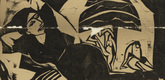 Ernst Ludwig Kirchner. Rest (Ruhe) (in-text plate, title page) from the periodical Der Sturm. Wochenschrift für Kultur und Künste, vol. 2, no. 75 (Aug 1911). 1911
