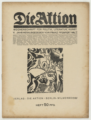 Die Aktion, vol. 5, no. 49/50. December 4, 1915