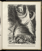 Ernst Barlach. From a Modern Dance of Death (Aus einem neuzeitlichen Totentanz) (plate, folio 23) from the periodical Der Bildermann, vol. 1, no. 11 (Sept 1916). 1916