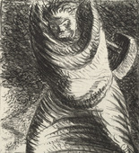 Ernst Barlach. From a Modern Dance of Death (Aus einem neuzeitlichen Totentanz) (plate, folio 23) from the periodical Der Bildermann, vol. 1, no. 11 (Sept 1916). 1916