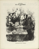 Ottomar Starke. The New Society: Plate 4 (Die neue Gesellschaft: Blatt 4) (plate, folio 24 verso) from the periodical Der Bildermann, vol. 1, no. 12 (September 1916). 1916