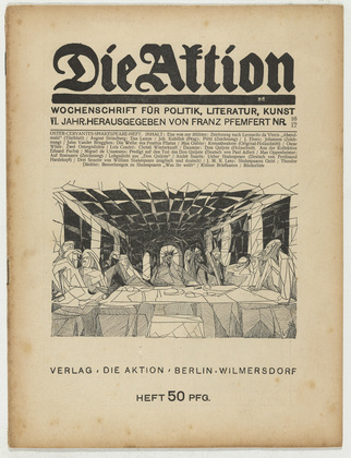 Max Gubler. Die Aktion, vol. 6, no. 16/17. April 23, 1916