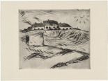Walter Gramatté. Barracks (Kaserne) (plate, loose leaf) from the periodical Das Kunstblatt, vol. 1, no. 9 (Sep 1917). 1917 (executed 1916)