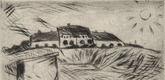 Walter Gramatté. Barracks (Kaserne) (plate, loose leaf) from the periodical Das Kunstblatt, vol. 1, no. 9 (Sep 1917). 1917 (executed 1916)
