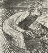 Ernst Barlach. For Whom Time is an Eternity (Wem Zeit wie Ewigkeit) (plate, folio 26 verso) from the periodical Der Bildermann, vol. 1, no. 13 (Oct 1916). 1916