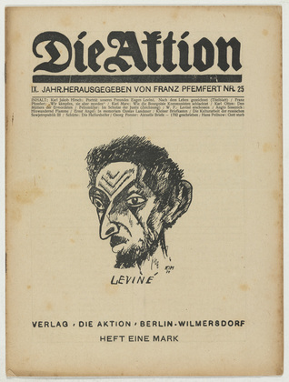 Die Aktion, vol. 9, no. 25. June 21, 1919