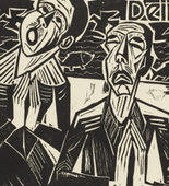 Max Pechstein. For Thine / is the kingdom (Denn Dein / ist das Reich) from The Lord's Prayer (Das Vater Unser). 1921