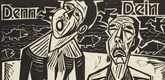 Max Pechstein. For Thine / is the kingdom (Denn Dein / ist das Reich) from The Lord's Prayer (Das Vater Unser). 1921