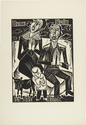 Max Pechstein. For Thine / is the kingdom (Denn Dein / ist das Reich) from The Lord's Prayer (Das Vater Unser). 1921