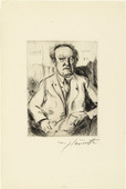 Lovis Corinth. Gerhart Hauptmann. 1917