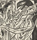 Max Pechstein. And / lead / us not / into temptation (und führe / uns nicht / in Versuchung) from The Lord's Prayer (Das Vater Unser). 1921