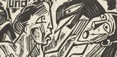 Max Pechstein. And / lead / us not / into temptation (und führe / uns nicht / in Versuchung) from The Lord's Prayer (Das Vater Unser). 1921