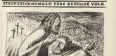 Ernst Barlach. The Year of Our Lord MCMXVI after Christ's Birth (Anno Domini MCMXVI post Christum natum) (front cover, foilio 28) from the periodical Der Bildermann, vol. 1, no. 14 (Oct 1916). 1916