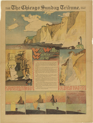 Lyonel Feininger. Wee Willie Winkie's World from The Chicago Sunday Tribune. November 11, 1906