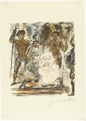 Lovis Corinth. The King and Queen of Golconda on Their Thrones (König und Königin von Golkonde auf dem Thron) from The Queen of Golconda (Die Königin von Golkonde). (1920/21)
