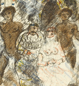 Lovis Corinth. The King and Queen of Golconda on Their Thrones (König und Königin von Golkonde auf dem Thron) from The Queen of Golconda (Die Königin von Golkonde). (1920/21)