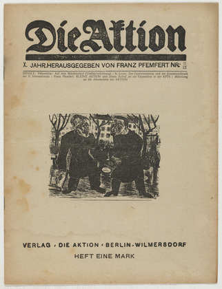 Die Aktion, vol. 10, no. 11/12. March 20, 1920