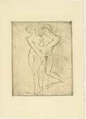 Wilhelm Lehmbruck. Rape I, woman full figure (Raub I, Weib ganz). (1911)