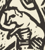 Christian Rohlfs. The Good Shepherd (Der gute Hirte) (plate, loose leaf) from the periodical Das Kunstblatt, vol. 2, no. 9 (Sep 1918). 1918 (executed c. 1911)