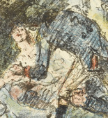 Lovis Corinth. Aline Falls (Aline kommt zu Fall) from The Queen of Golconda (Die Königin von Golkonde). (1920/21)