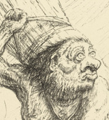 Alfred Kubin. Caliban from the portfolio Visions of Shakespeare (Shakespeare Visionen). (1918)