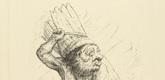 Alfred Kubin. Caliban from the portfolio Visions of Shakespeare (Shakespeare Visionen). (1918)
