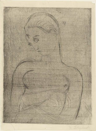 Wilhelm Lehmbruck. Female Torso, Tilted Head (Weiblicher Torso, Kopf geneigt). (1912)