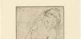 Wilhelm Lehmbruck. Sleeping Girl (Schlafendes Mädchen). (1913, printed 1920)