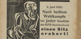 Conrad Felixmüller. Die Aktion, vol. 10, no. 23/24. June 12, 1920