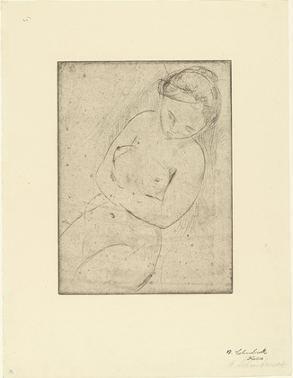 Wilhelm Lehmbruck. Sleeping Girl (Schlafendes Mädchen). (1913, printed 1920)