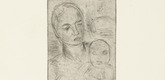 Wilhelm Lehmbruck. Mother and Child, Small (Mutter und Kind, klein). (1915, printed 1920)
